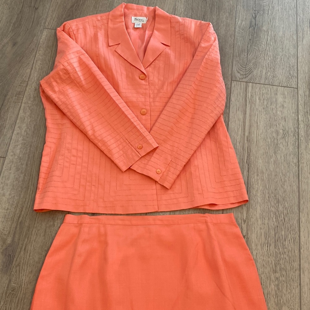 Two piece jacket and skirt